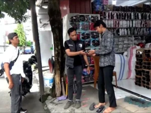 Penjambret di Pasar Sentral Makassar Terekam CCTV