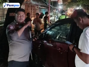 Mobil Tabrakan Dengan Motor di Sudiang Makassar