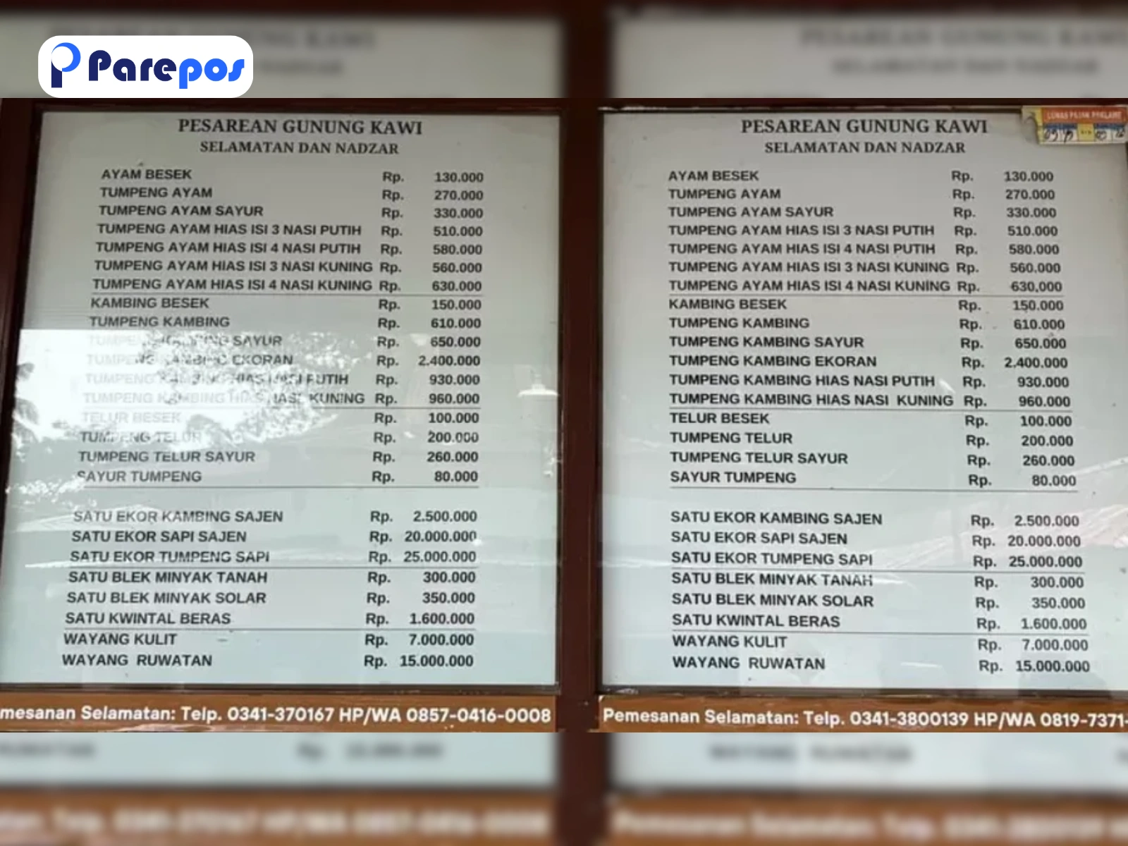 Daftar Harga Ritual Gunung Kawi