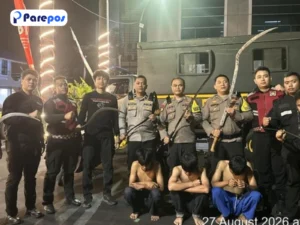 Polisi Tangkap 3 Pemuda Tawuran Bogor, 7 Celurit Disita